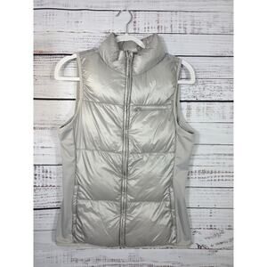 Fabletics Elliott Gray Packable Puffer Vest Size medium
